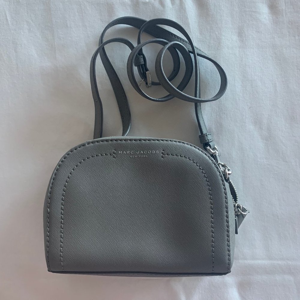 Marc Jacobs Playback Leather Crossbody Bag in Grey